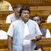 BJP MP Sukanta Majumdar speaks in the Lok Sabha during the ongoing Parliament session, in New Delhi on Mon