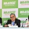 L to R - Amit Paithankar, CEO, Waaree Energies Limited, Hitesh Chimanlal Doshi, Chairman and MD, Waaree Energies Limited and Sonal Shrivstava, CFO, Waaree Energies Limited