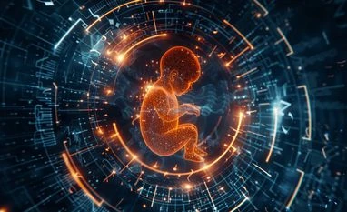 baby ai baby on a tech bg