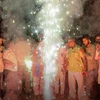 Delhi residents defy firecracker ban, light up sky with Diwali festivities firecrackers