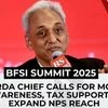 PFRDA chief calls for more awareness, tax support to expand NPS reach | BFSI Summit 2025