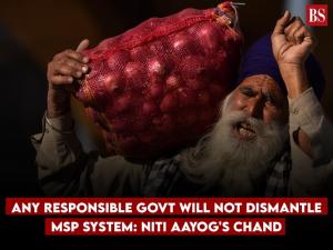 Any responsible govt will not dismantle MSP system: NITI Aayog's Chand
