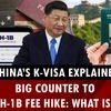 China’s K-Visa explained: Big counter to US H-1B fee hike: What is it? | China visa | US visa