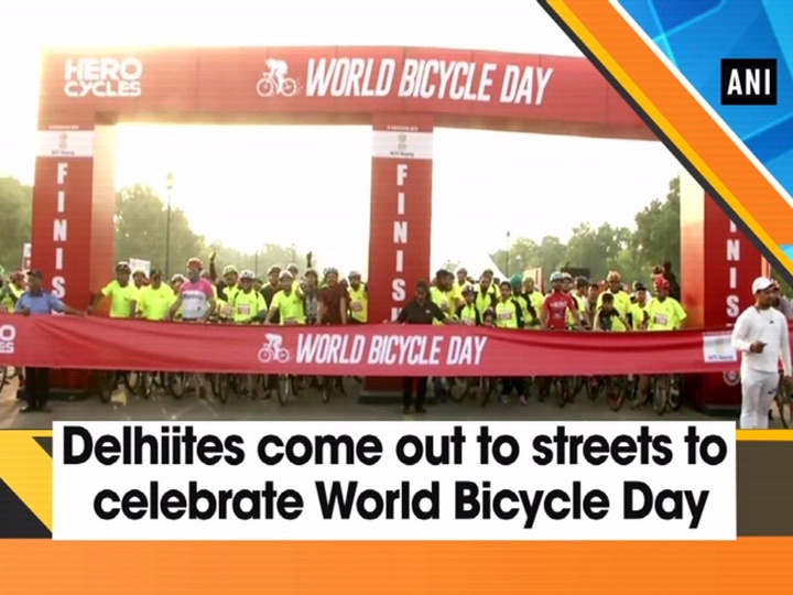 Delhiites come out to streets to celebrate World Bicycle Day