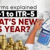 ITR forms explained: ITR-1 to ITR-5 & what’s new this year?