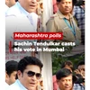 Maharashtra elections: Sachin Tendulkar casts his vote in Mumbai