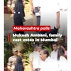 Maharashtra polls: Mukesh Ambani, family cast votes in Mumbai