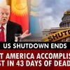 US shutdown ends: What America accomplished and lost in 43 days of deadlock