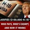 USCIS clarifies $100,000 H 1B visa fee: Who pays, who’s exempt, and how it works