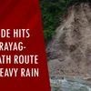 Watch: Landslide hits Rudraprayag-Badrinath route after heavy rain; restoration underway | Monsoon