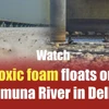 Watch: Toxic foam floats on Yamuna River in Delhi