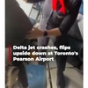 Delta jet crashes, flips upside down at Toronto's Pearson Airport