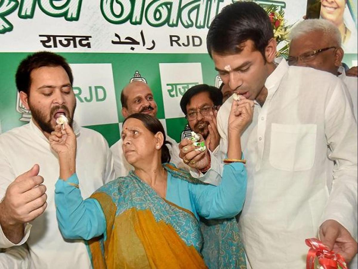 All's well', claims Rabri Devi about 'rift' between Tej Pratap &amp; Tejashwi |  Business Standard News